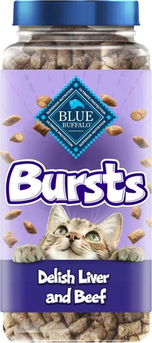 Vista 12 de Blue Buffalo - Premios crujientes Bursts para gatos, de pollo, tarro de 340,1 g