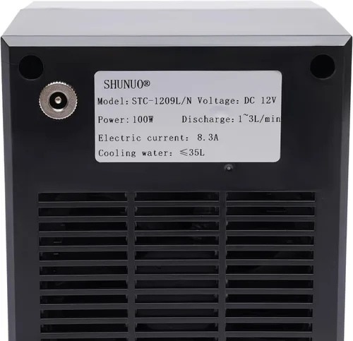 Vista 8 de Enfriador de agua para acuario, sistema de enfriamiento de tanque de peces de acuario independiente de 30L, enfriador de agua hidropónico de 100 W