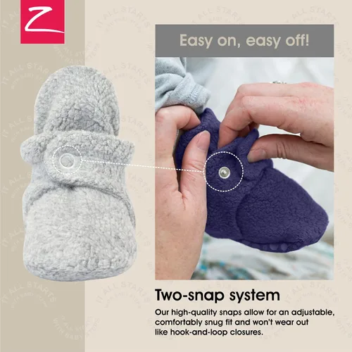 Vista 3 de Zutano - Botines de forro polar unisex para recién nacidos y bebés