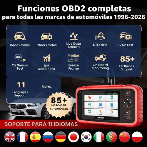 Vista 5 de Launch OBD2 Scanner CRP123I V2.0, herramienta de escaneo de actualización de CRP123E/CRP129E para ABS/SRS/AT/ENG, FCA SGW, 7 servicios