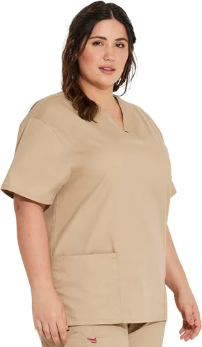 Vista 9 de Dickies Women's EDS Signature Scrubs 86706 Missy Fit V-Neck Top