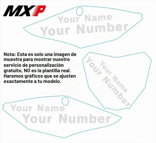 Vista 2 de DST0640 3M - Calcomanías de motocicleta personalizadas para Yamaha YZ250F YZ450F 2006 2007 2008 2009