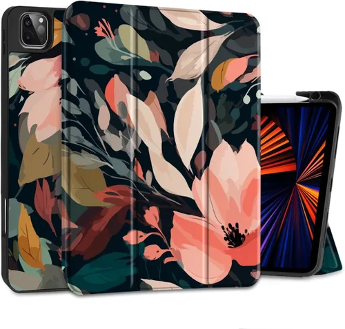 Vista 23 de DONGKE Funda protectora delgada para iPad Pro 2022/2021/2020/2018 de 11 pulgadas de generación 4/3/2/1 - Funda protectora delgada - Soporte