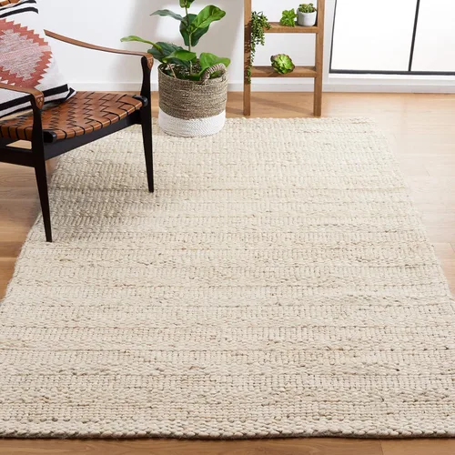 Vista 14 de SAFAVIEH Natural Fiber Collection - Alfombra decorativa de 2 x 3 pies, color lejía, yute hecho a mano, diseño trenzado tejido, ideal para entrada