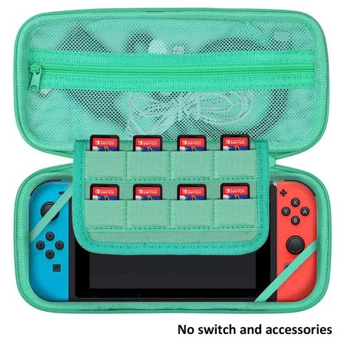 Vista 3 de YOUSHARES Carrying Case for Nintend0 Switch - Deluxe Protective Storage Case Pouch for Nintend Switch Console & Accessories with 8 Game Cartridges