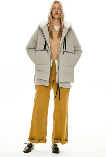 Vista 8 de Orolay - Chaqueta de plumón engrosada para mujer Beige