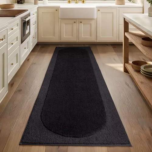 Vista 8 de DEXDE - Alfombra antideslizante para baño, ducha, 24 x 16 pulgadas, color beige