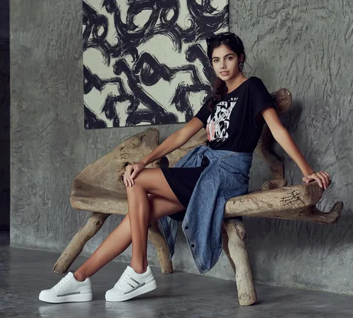 Vista 2 de Jeossy Tenis de moda con plataforma 8028 para mujer, zapatos casuales con cordones y soporte de arco