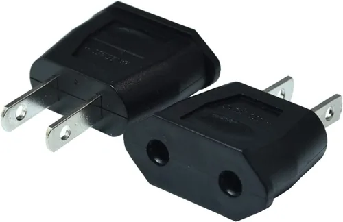 Vista 9 de EU Euro Europa a EE.UU. EE.UU. Enchufe de pared Convertidor Adaptador de viaje Adaptador (10 PCS)