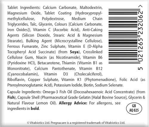 Vista 3 de Vitabiotics - Pregnacare - Lactancia materna - 84 Tabletas