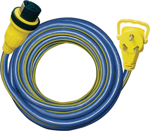 Vista 2 de Voltec Industries 16-00588 Cable STW de 30 amperios a 50 amperios con bloqueo de RV 10/3 STW, 25 pies