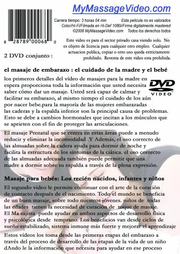Vista 2 de La familia Masaje Pack Embarazo Baby Masaje 2 DVD conjunto