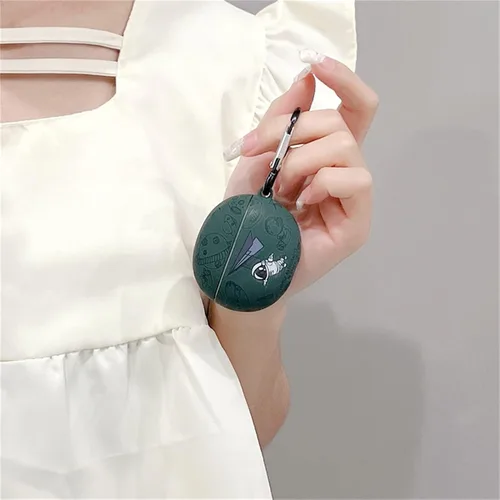 Vista 3 de Funda protectora de silicona suave con diseño de astronauta con bonito diseño de astronauta, compatible con auriculares Edifier X2, funda protectora