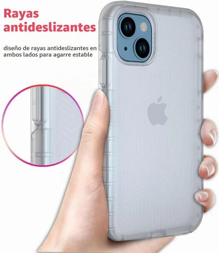 Vista 4 de Diverbox Funda para iPhone 13 [a prueba de golpes] [a prueba de caídas] [protector de pantalla de vidrio templado], funda de protección resistente