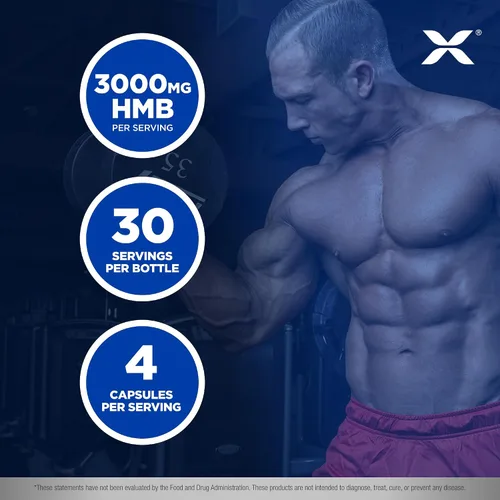 Vista 4 de ALLMAX HMB 3000 (120 cápsulas vegetales) – Apoya la fuerza muscular y reduce la descomposición muscular – Sin OMG, sin gluten – 30 porciones.