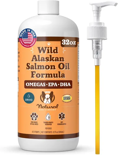 Vista 12 de Natural Dog Company - Aceite de salmón salvaje de Alaska para perros
