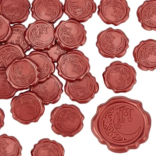 Vista 11 de CRASPIRE Calcomanías de sello de cera de bronce rosa, sellado, para el día de San Valentín, boda, flores, adhesivos, calcomanías decorativas