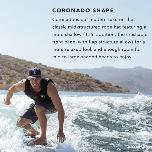 Vista 4 de melin Coronado Brick Hydro, gorra de béisbol resistente al agua para hombres y mujeres