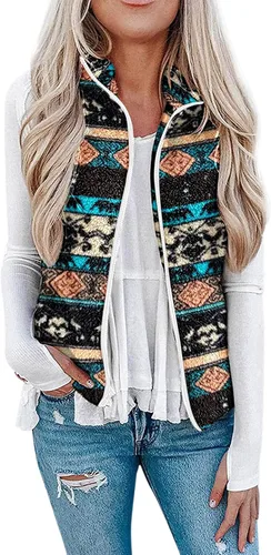 Vista 2 de SNKSDGM Chaleco largo acolchado para mujer, con cierre completo, sin mangas, chaqueta de plumón de forro polar cálido con bolsillos, Rojo