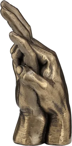 Vista 6 de JFSM INC. Almas gemelas manos entrelazadas escultura boda para parejas