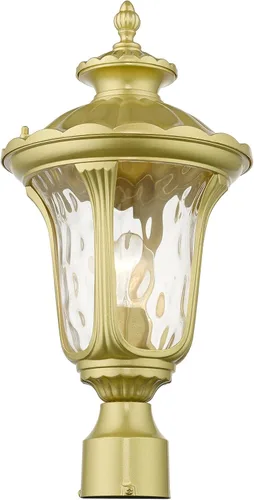 Vista 7 de Livex Lighting 7855-14 Oxford - Cabezal de poste para exteriores, 1 luz, color negro ("19" x 9.5" x 19"")