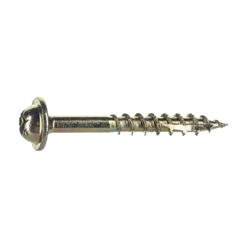 Vista 5 de Tornillos SaberDrive #9 x 2-1/2" para gabinete, 1 libra, aprox. 91 piezas, tornillos de madera duraderos, rosca dentada para una fijación segura
