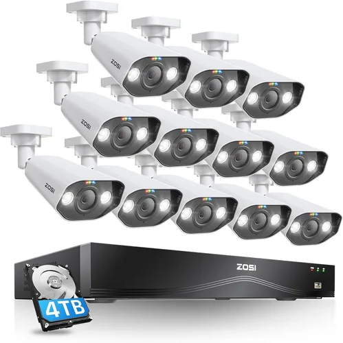 Vista 13 de ZOSI - Cámara de seguridad híbrida tipo bala 4 en 1 TVI/CVI/AHD/960H CVBS de 2.0MP, 1080P HD, 1920TVL para exteriores en interiores