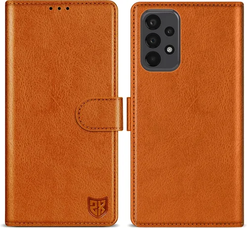 Vista 8 de ZZXX Funda tipo cartera para Samsung Galaxy A23 5G/4G con bloqueo RFID, ranura para tarjetas, función atril, cierre magnético, funda protectora