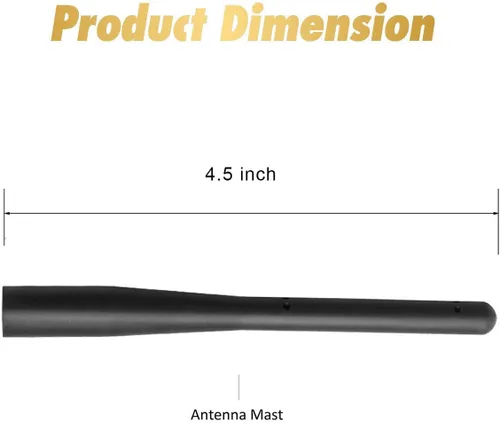 Vista 8 de KSaAuto Antena corta de 4.5 pulgadas para motocicleta Harley Davidson 1998-2025 accesorios de reemplazo de antenas
