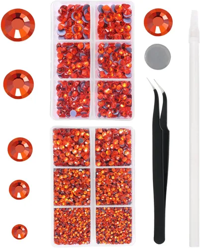 Vista 35 de 6796PCS Diamantes de Imitación Termoadhesivos de Aguamarina Piedras de Cristal de Vidrio para Tela Ropa Camisas Brillantes Parte Trasera Plana