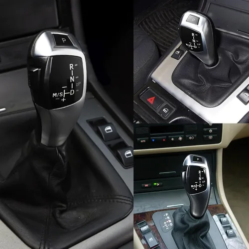 Vista 10 de KIMISS Pomo LED para palanca de cambios estilo F30, para E90 E92 E84 E89, transmisión automática, diseño LHD, palanca de cambios eléctrica