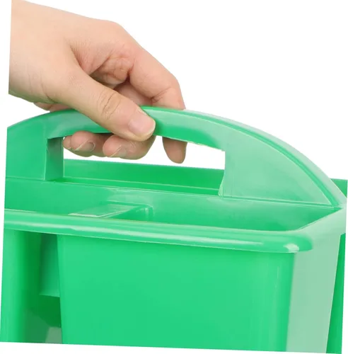 Vista 3 de Cesta de ducha Limpieza con asa Suministros de limpieza Caja de aperitivos Contenedor de herramientas de belleza Cesta de almacenamiento de mano