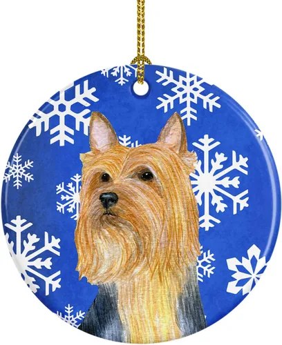 Vista 169 de Caroline's Treasures Cavalier Spaniel - Adorno de cerámica para colgar en el árbol de Navidad, para el hogar, Navidad, fiestas, regalo, 3 pulgadas