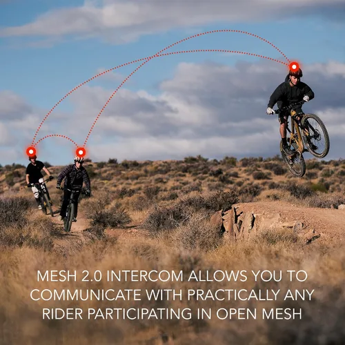 Vista 5 de Cascos de bicicleta de montaña Sena M1 / M1 EVO con intercomunicador Bluetooth y de malla de comunicaciones inteligentes