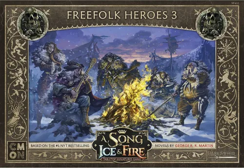 Vista 2 de CMON A Song of Ice and Fire - Juego de miniaturas de mesa Free Folk Heroes III - Campeones del Norte salvaje, juego de estrategia para adultos