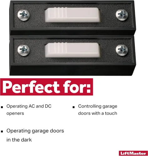 Vista 6 de LiftMaster abridor de puerta de cochera 41A4166 botón iluminado