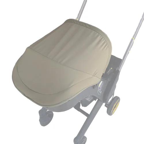 Vista 11 de Accesorios de Repuesto para Cochecito Capota, Escudo de Protección, Parasol Textil Compatible con Asiento de Automóvil y Cochecito Doona (Negro)