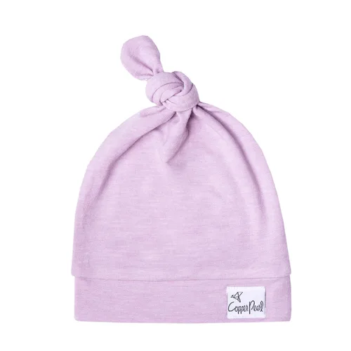 Vista 27 de Copper Pearl - gorro de bebé con nudo superior elástico suave
