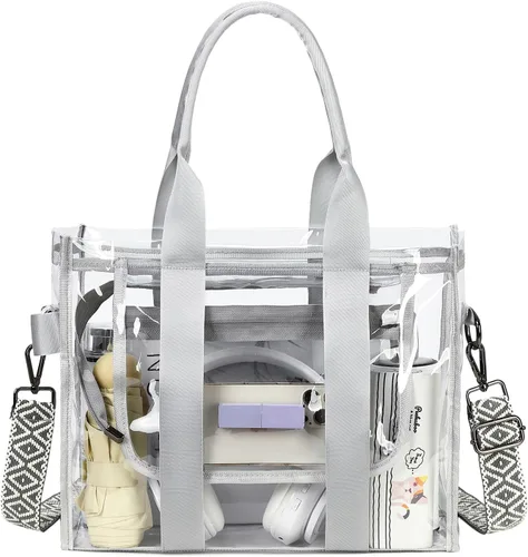 Vista 9 de getgto Bolsas Transparentes para Mujer Bolso de Mano, Bolso Cruzado, Bolso Transparente Aprobado para Estadios para Eventos Deportivos, Concierto