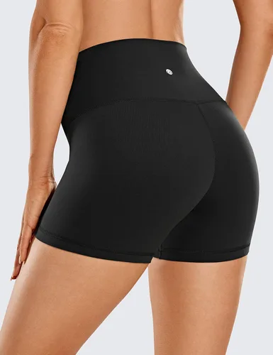Vista 2 de CRZ YOGA Butterluxe - Pantalones cortos de ciclismo para mujer de 2.5 pulgadas, 4 pulgadas, 6 pulgadas, 8 pulgadas, cintura alta