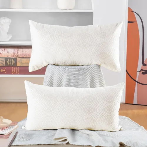 Vista 37 de Home Soft Things Ikat - Fundas de almohada de terciopelo de 2 piezas, 14 x 26 pulgadas, aguacate, funda de almohada decorativa lumbar sólida