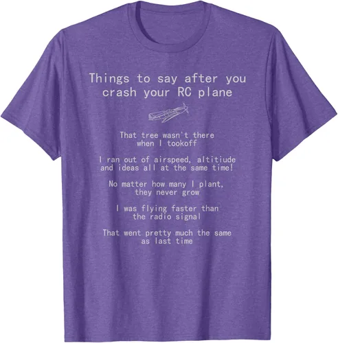 Vista 11 de Cosas que decir cuando te estrellas con tu camiseta RC Plane hobby