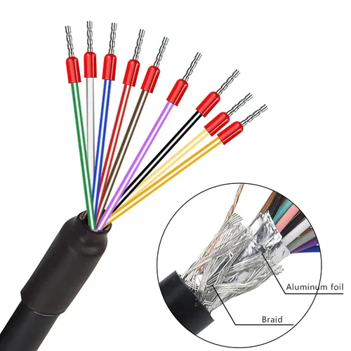Vista 4 de Cable adaptador de conector DB9 D-SUB 9Pin RS232 RS485 22AWG-(DB9 hembra)