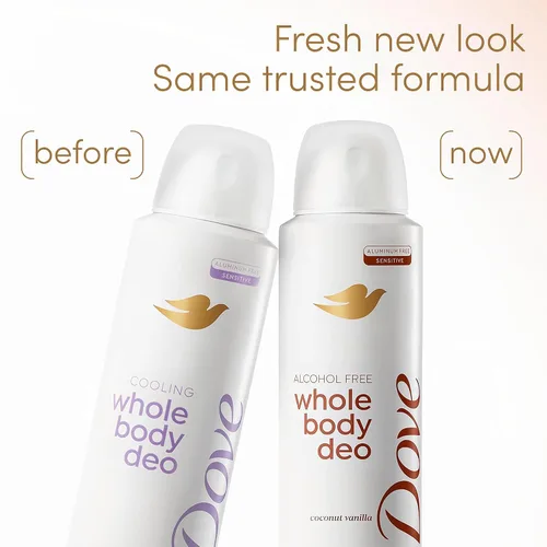 Vista 7 de Dove Berry Blush - Desodorante en aerosol para todo el cuerpo sin alcohol