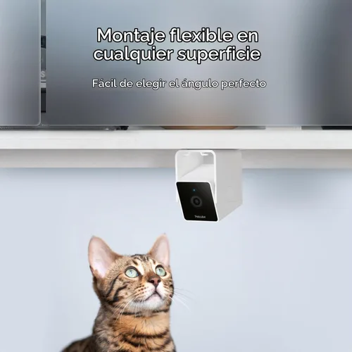 Vista 8 de Petcube Cam The Pack de 2 Cámara de seguridad para mascotas Wi-Fi para interiores con aplicación de teléfono, audio y video bidireccional, visión
