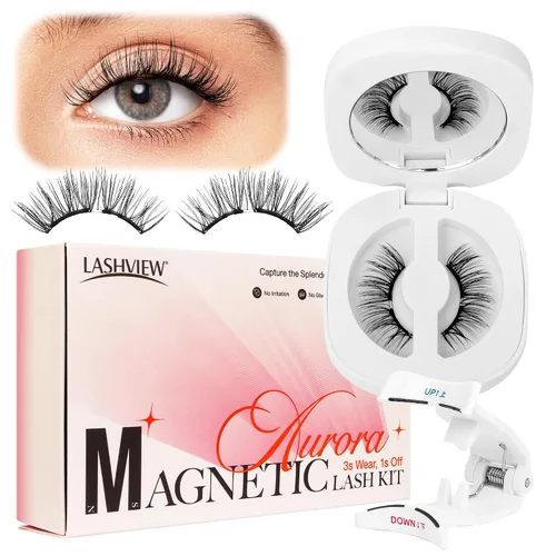 Vista 19 de LASHVIEW - Extensiones de pestañas individuales de seda de imitación de visón de 0.07mm de grosor y rizado C de 8-15mm de volumen mixto