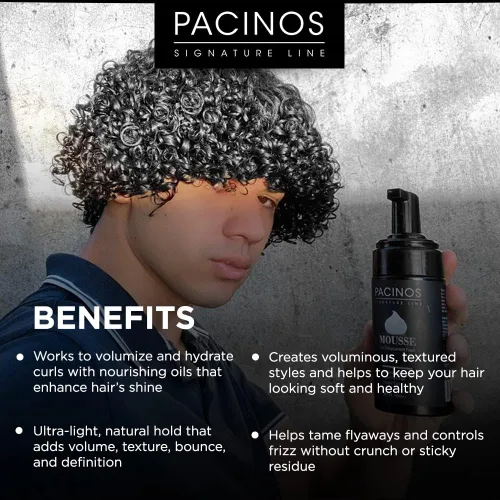 Vista 3 de Pacinos Signature Line - Mousse para realzar rizos - Mousse para el cabello y espuma para peinar