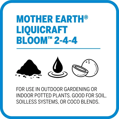 Vista 7 de Mother Earth LiquiCraft Grow 4-3-3 and Mother Earth LiquiCraft Bloom 2-4-4 - Paquete de fertilizante líquido, 1 cuarto de galón cada uno