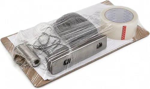 Vista 5 de Berta Paquete de 1 rollo elástico de 5 pulgadas – 1000 pies, calibre 80, envoltura de plástico transparente, mango de núcleo extendido, resistencia