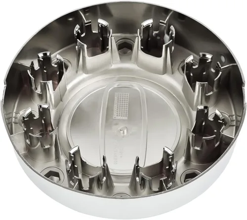 Vista 4 de Repuesto para tapa de cubo central de rueda cromada 2011-2018 Ram 3500 2 piezas delantera de 1 tonelada doble DRW aleación 68081010AA 68081010AB